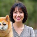 Portrait of Ms. Tanaka with her Shiba Inu, Pochi.
